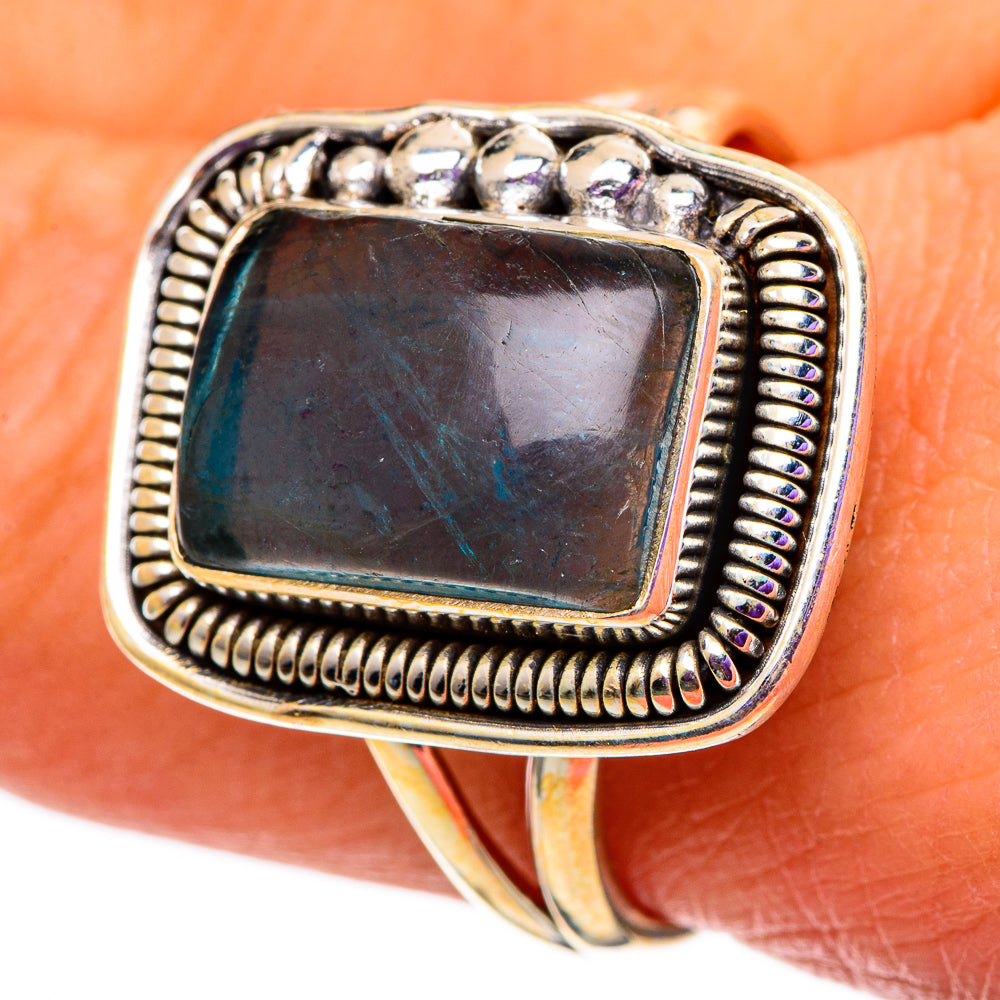 Blue Fluorite Rings handcrafted by Ana Silver Co - RING100994