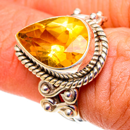 Citrine Rings handcrafted by Ana Silver Co - RING101003