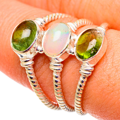 Ethiopian Opal Rings handcrafted by Ana Silver Co - RING101014