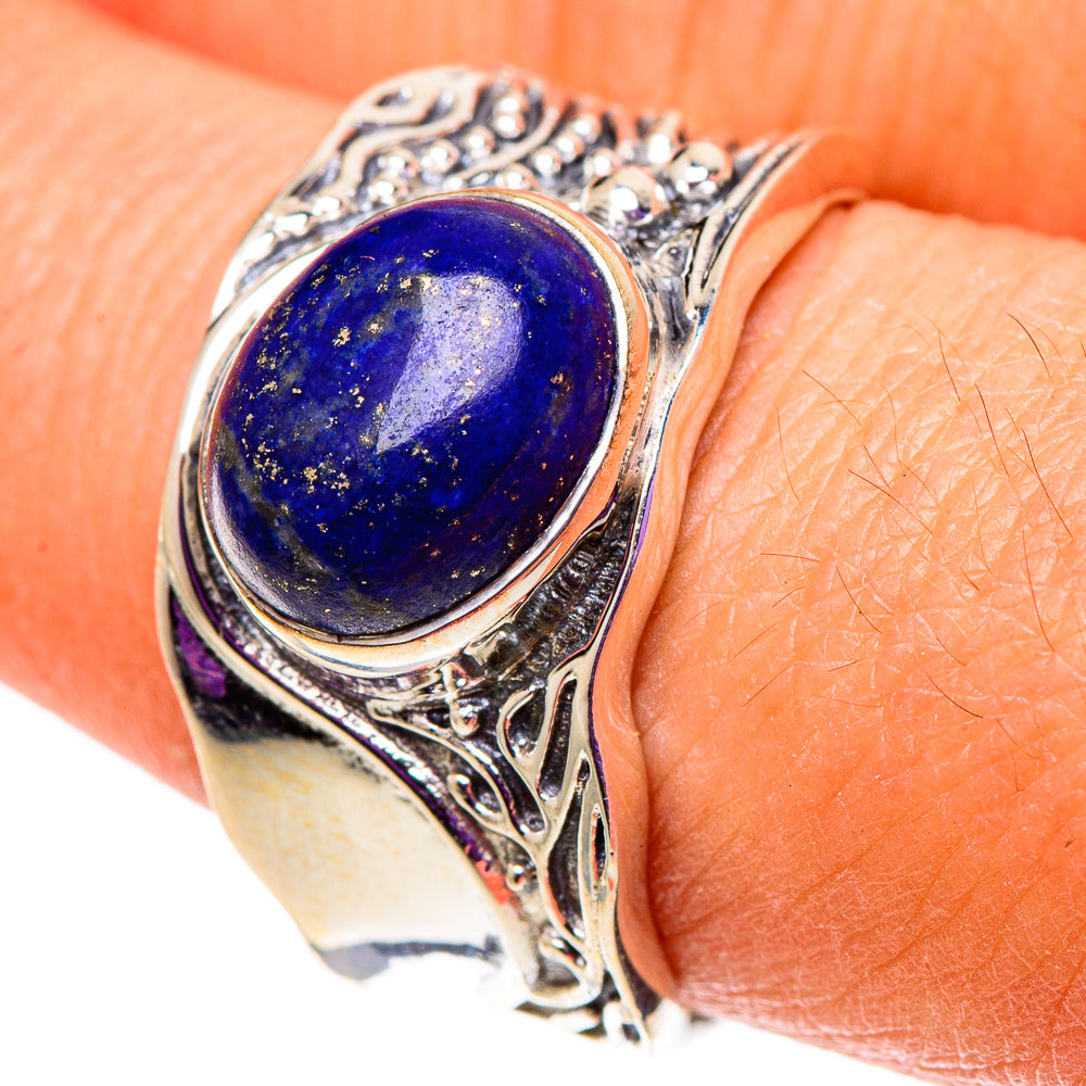 Lapis Lazuli Rings handcrafted by Ana Silver Co - RING101017