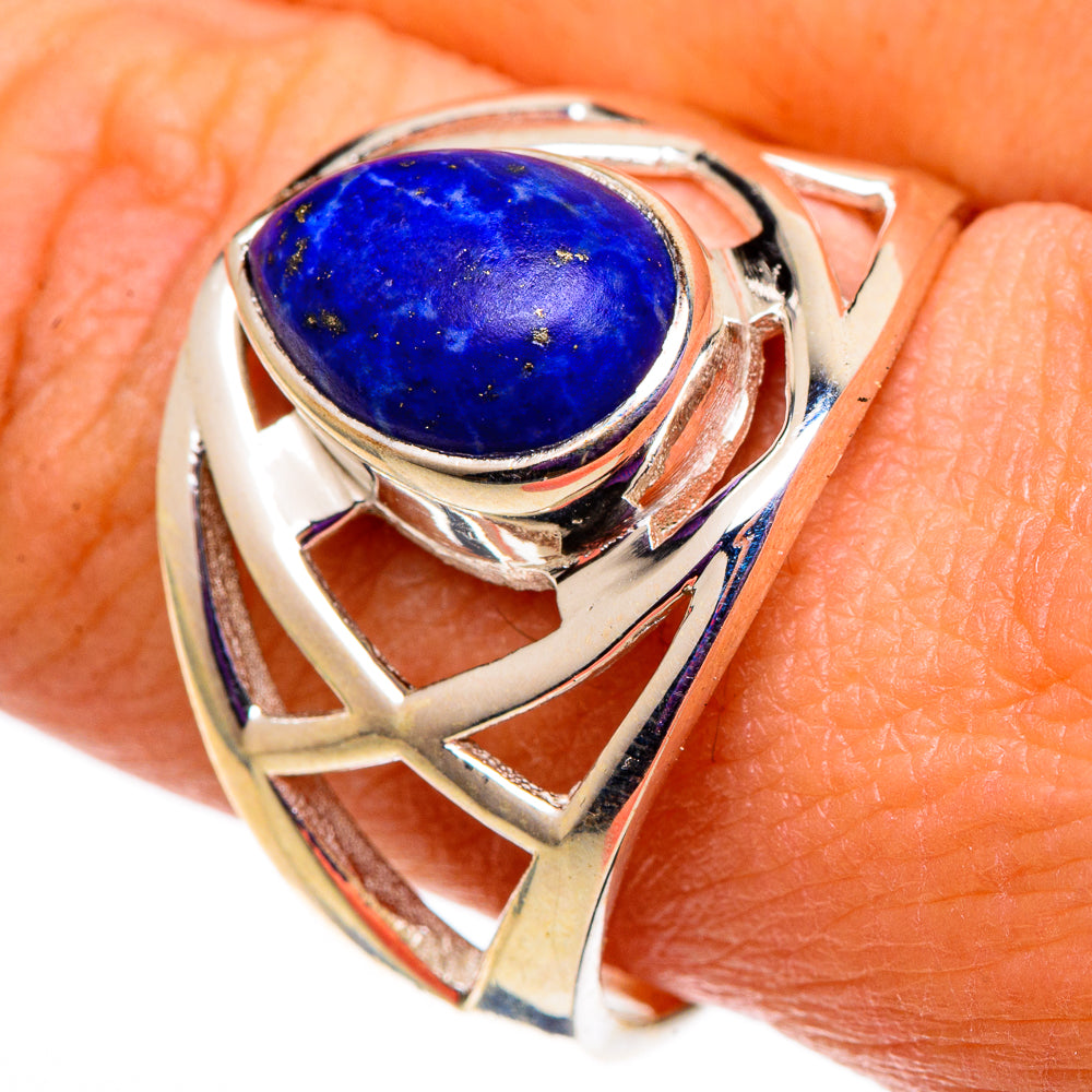 Lapis Lazuli Rings handcrafted by Ana Silver Co - RING101018