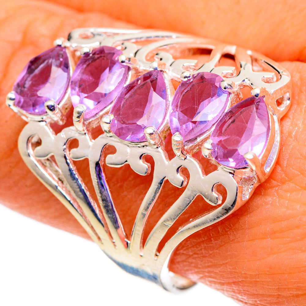 Color Change Alexandrite (lab.) Rings handcrafted by Ana Silver Co - RING101021