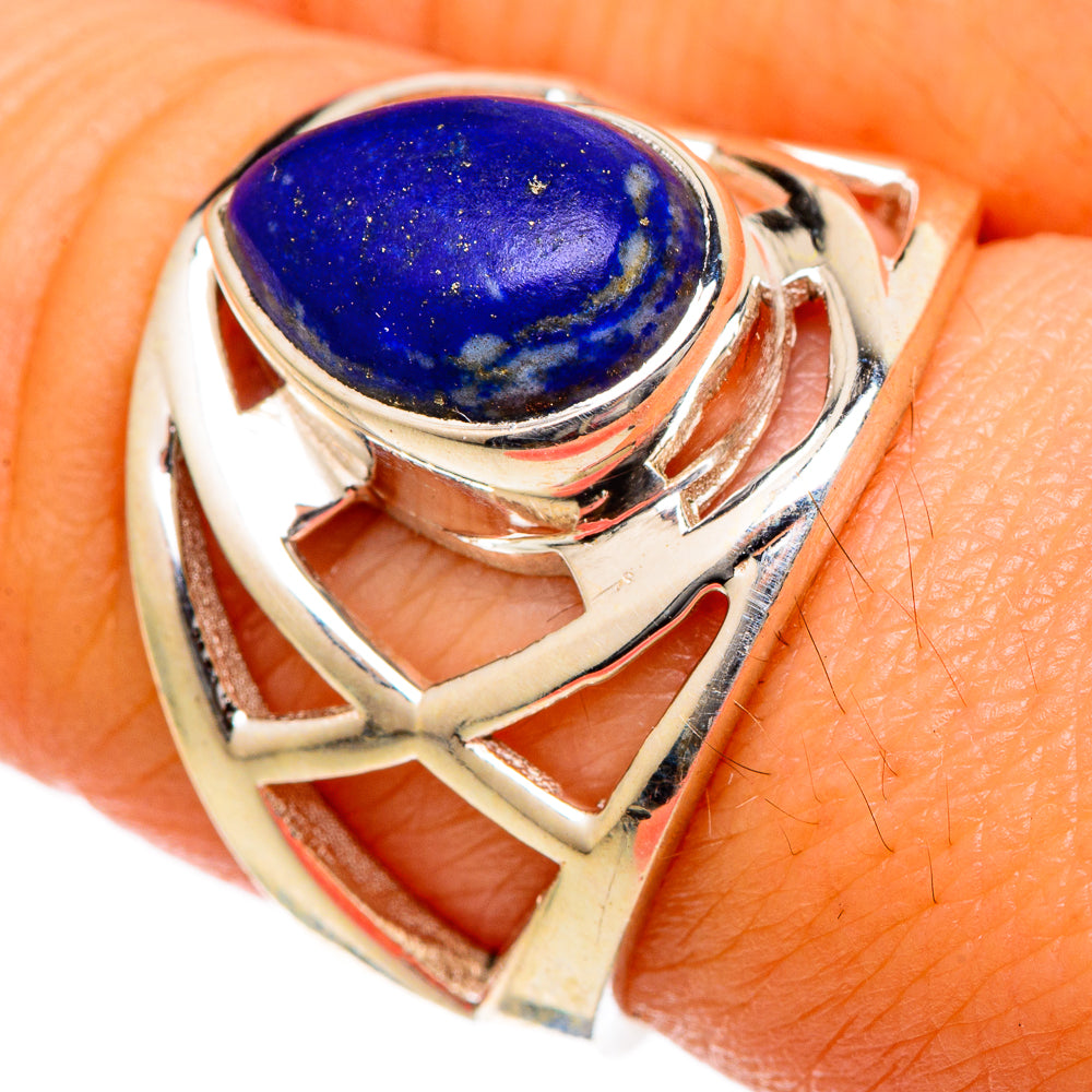 Lapis Lazuli Rings handcrafted by Ana Silver Co - RING101023