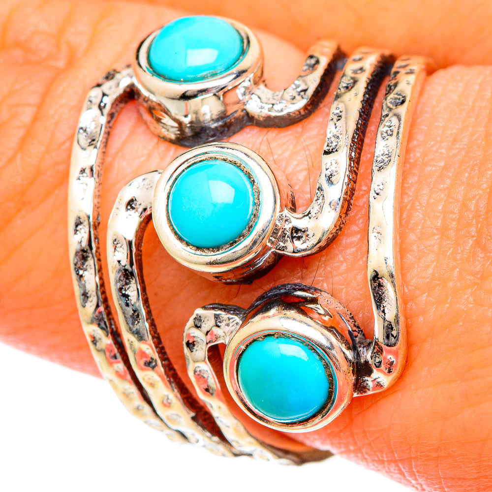 Larimar Rings handcrafted by Ana Silver Co - RING101024