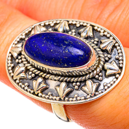 Lapis Lazuli Rings handcrafted by Ana Silver Co - RING101026