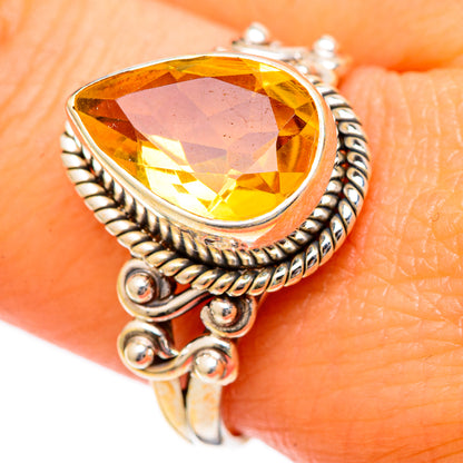 Citrine Rings handcrafted by Ana Silver Co - RING101033