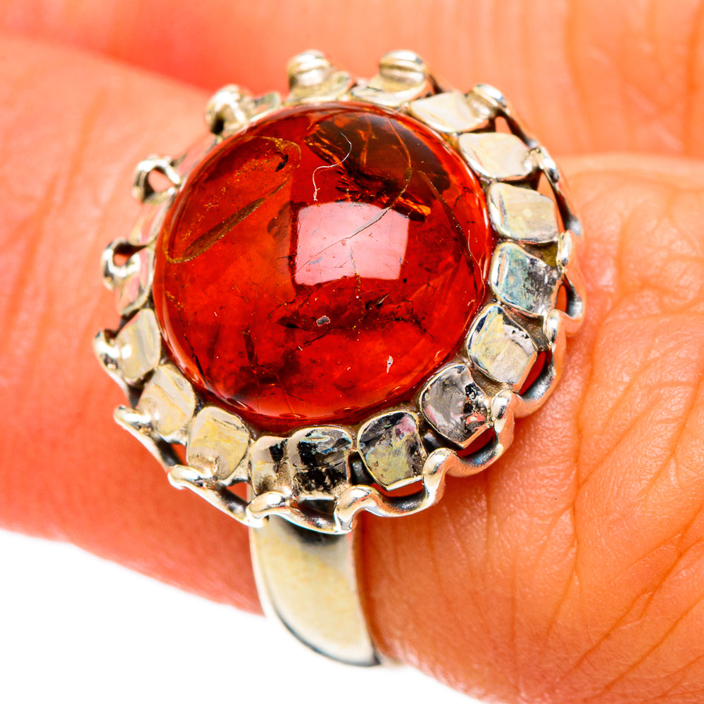 Baltic Amber Rings handcrafted by Ana Silver Co - RING101035