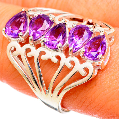 Amethyst Rings handcrafted by Ana Silver Co - RING101041