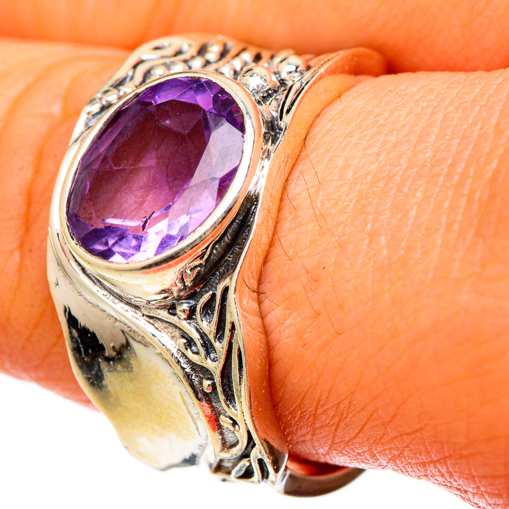 Amethyst Rings handcrafted by Ana Silver Co - RING101042