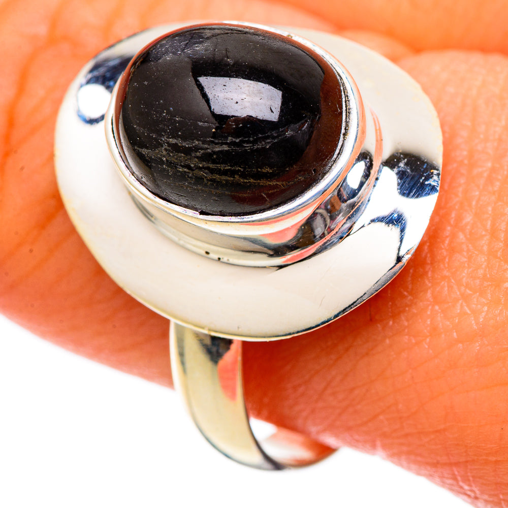Black Onyx Rings handcrafted by Ana Silver Co - RING101044