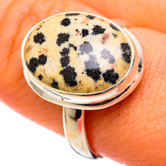 Dalmatian Jasper Rings handcrafted by Ana Silver Co - RING101060