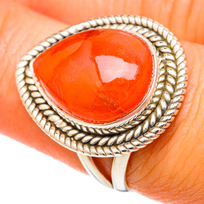 Carnelian Rings handcrafted by Ana Silver Co - RING101063