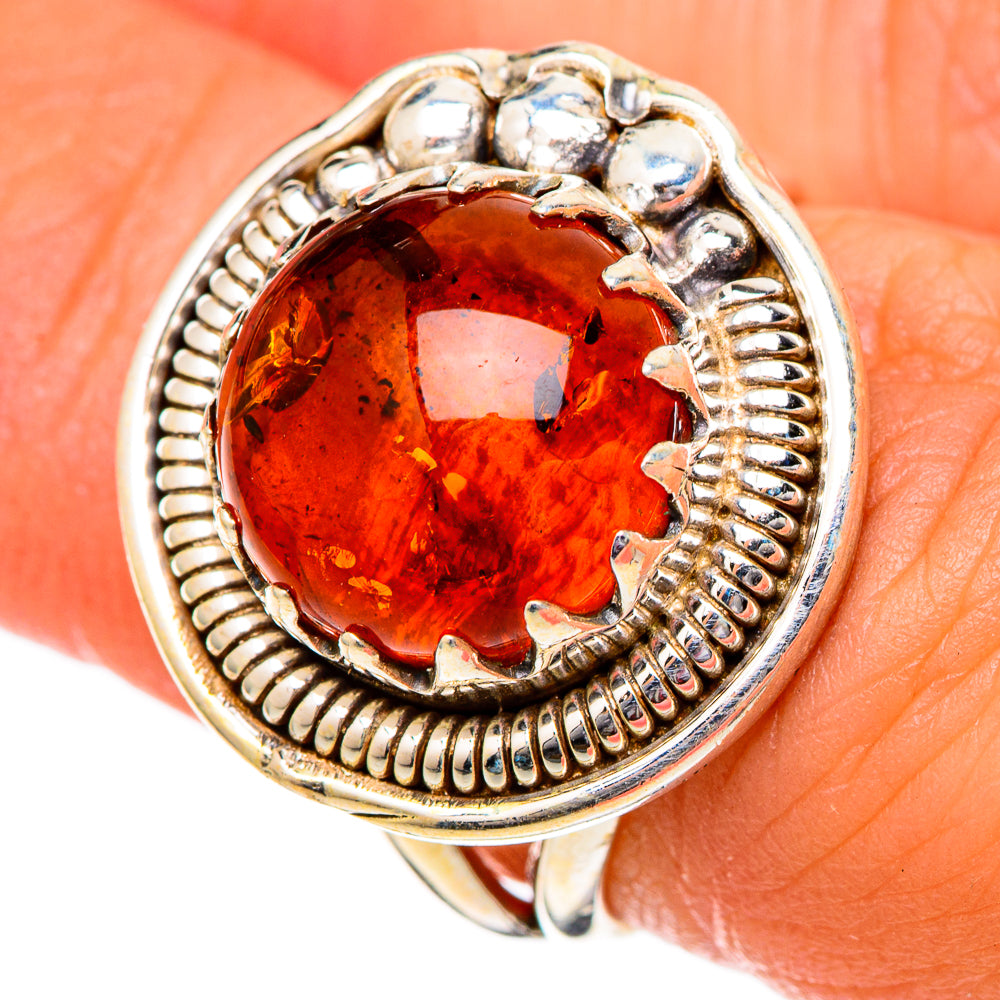 Baltic Amber Rings handcrafted by Ana Silver Co - RING101065