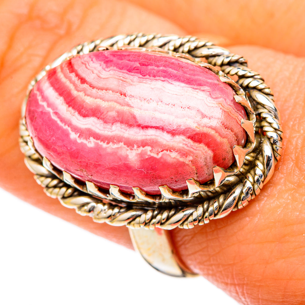 Rhodochrosite Rings handcrafted by Ana Silver Co - RING101068