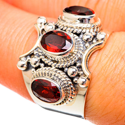 Garnet Rings handcrafted by Ana Silver Co - RING101070