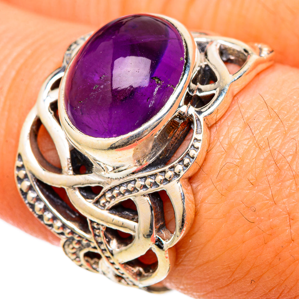 Amethyst Rings handcrafted by Ana Silver Co - RING101071