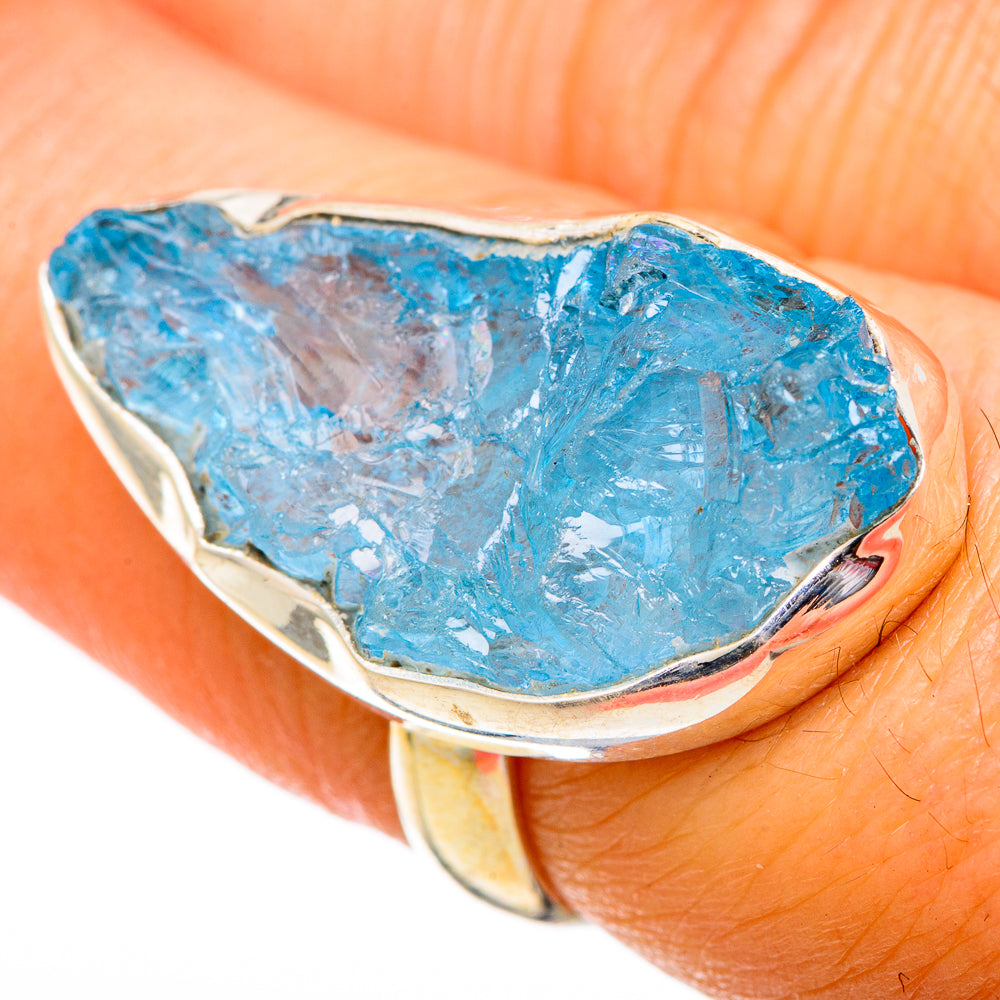 Aquamarine Rings handcrafted by Ana Silver Co - RING101085