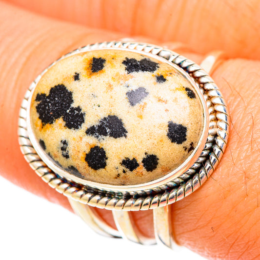 Dalmatian Jasper Rings handcrafted by Ana Silver Co - RING101090