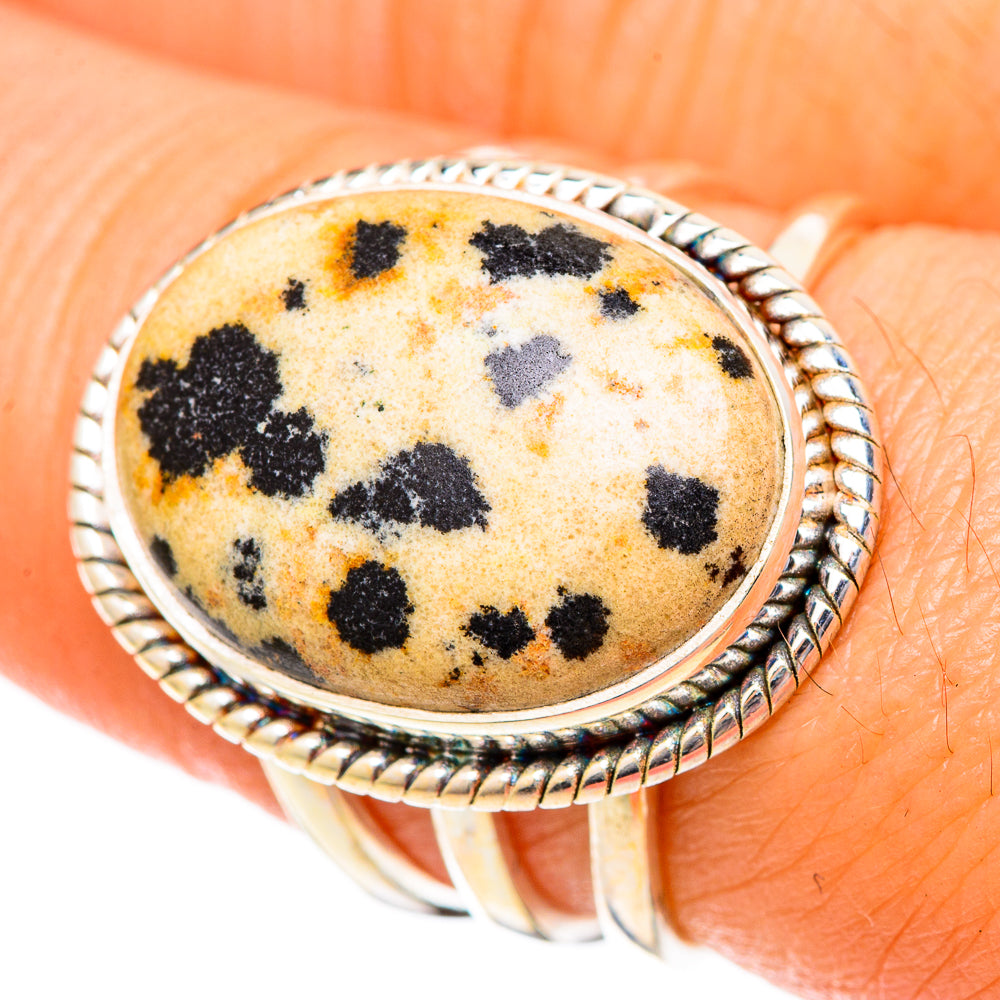 Dalmatian Jasper Rings handcrafted by Ana Silver Co - RING101090