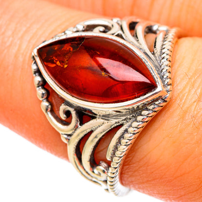 Baltic Amber Rings handcrafted by Ana Silver Co - RING101091