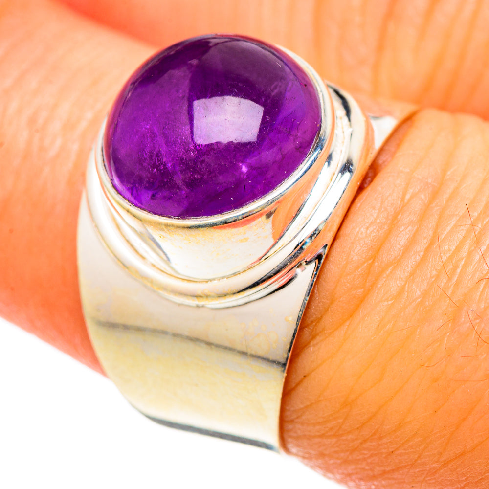 Amethyst Rings handcrafted by Ana Silver Co - RING101098
