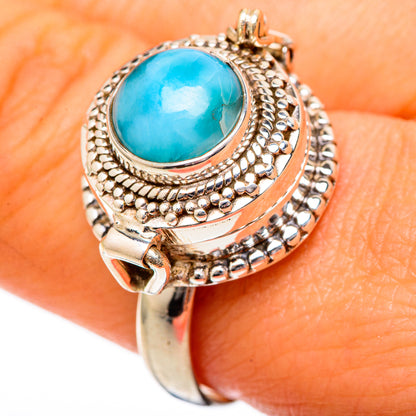 Larimar Rings handcrafted by Ana Silver Co - RING101106