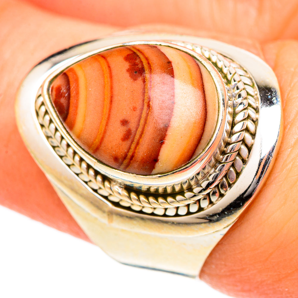 Mookaite Rings handcrafted by Ana Silver Co - RING101114