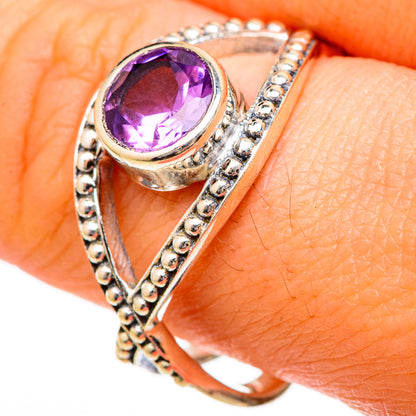 Amethyst Rings handcrafted by Ana Silver Co - RING101122