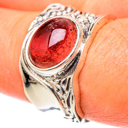 Pink Tourmaline Rings handcrafted by Ana Silver Co - RING101139