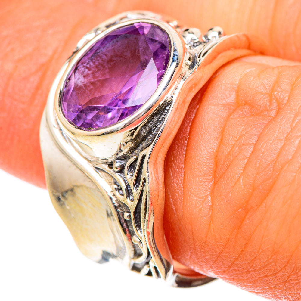 Amethyst Rings handcrafted by Ana Silver Co - RING101141