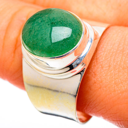 Green Aventurine Rings handcrafted by Ana Silver Co - RING101147
