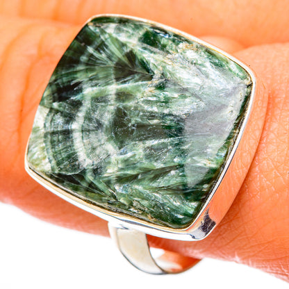Seraphinite Rings handcrafted by Ana Silver Co - RING101163