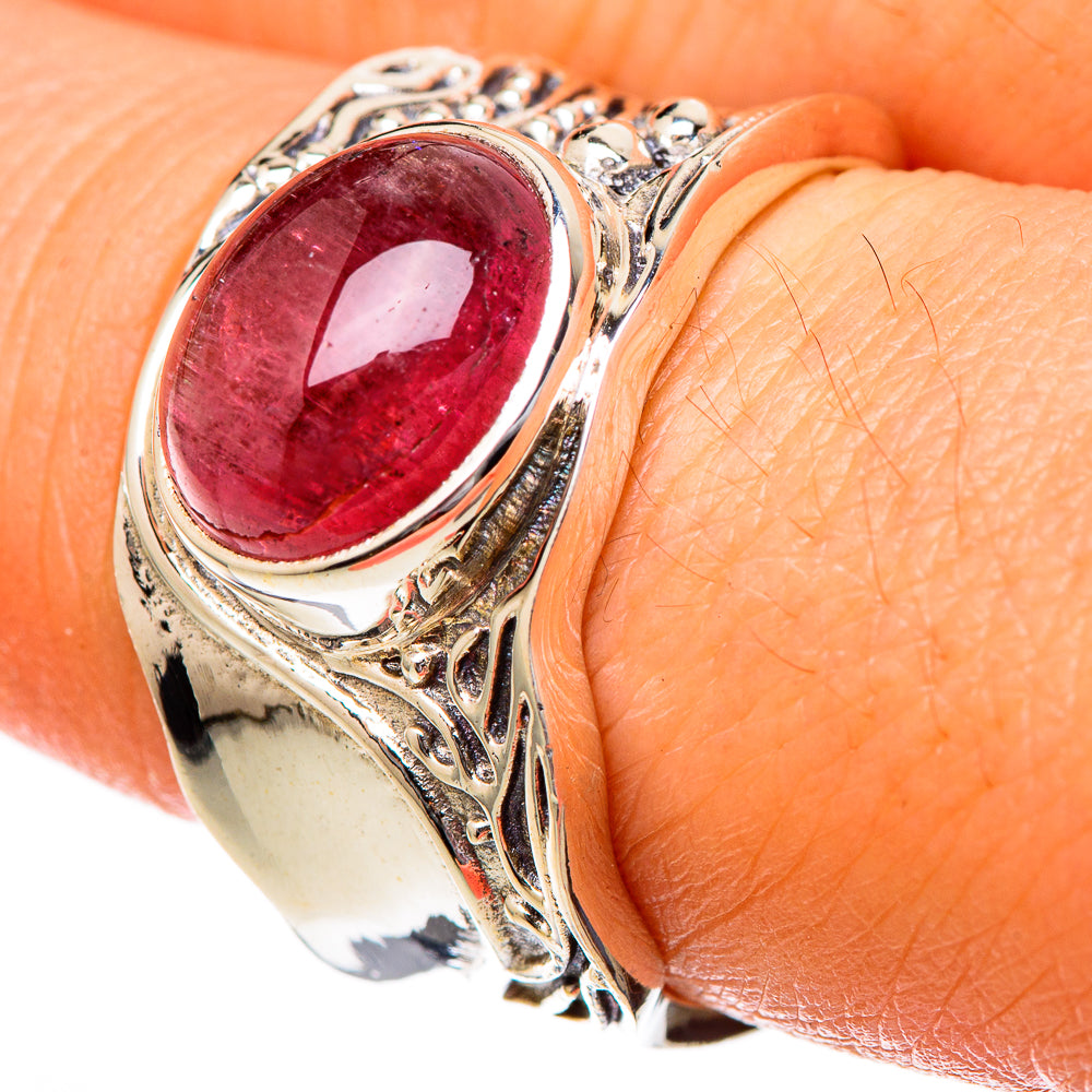 Pink Tourmaline Rings handcrafted by Ana Silver Co - RING101167