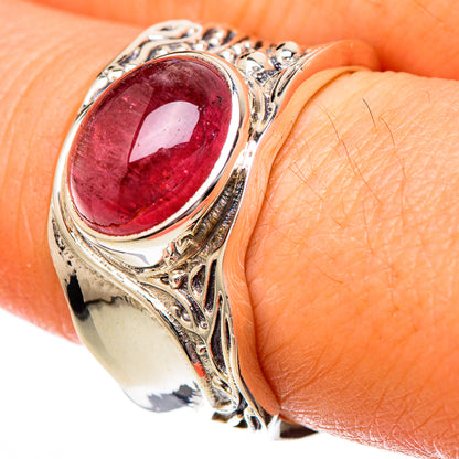 Pink Tourmaline Rings handcrafted by Ana Silver Co - RING101167
