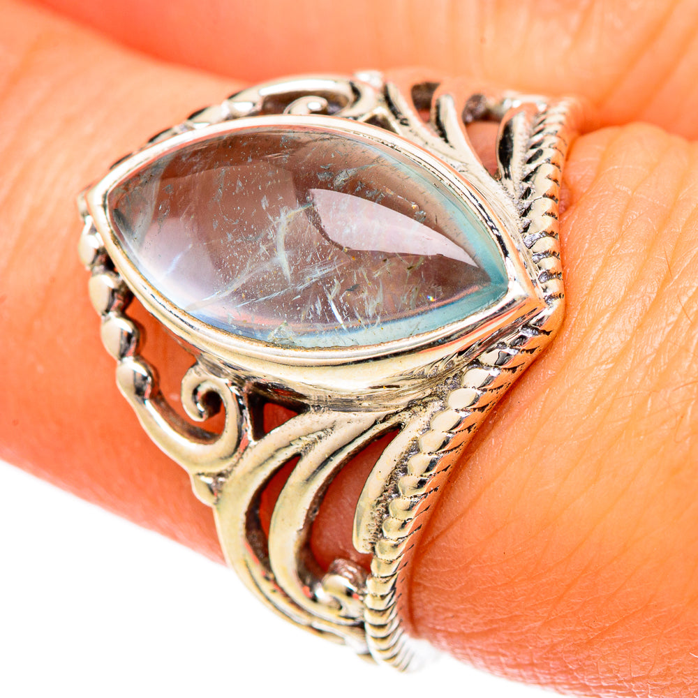 Aquamarine Rings handcrafted by Ana Silver Co - RING101175