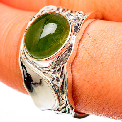 Green Aventurine Rings handcrafted by Ana Silver Co - RING101178