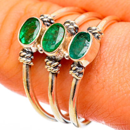 Emerald Rings handcrafted by Ana Silver Co - RING101179