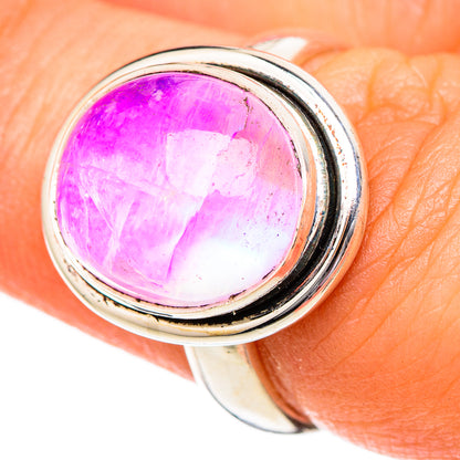 Pink Moonstone Rings handcrafted by Ana Silver Co - RING101180