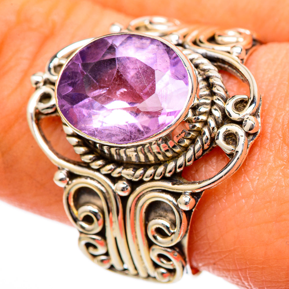 Amethyst Rings handcrafted by Ana Silver Co - RING101185