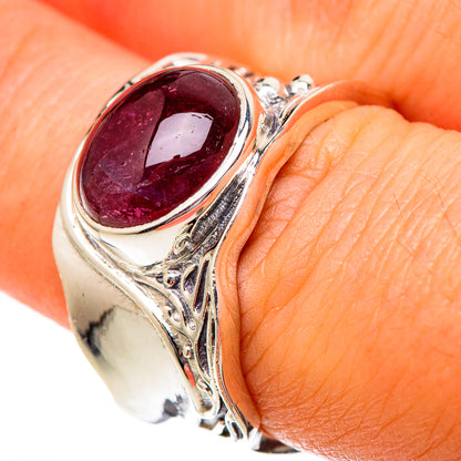 Pink Tourmaline Rings handcrafted by Ana Silver Co - RING101195