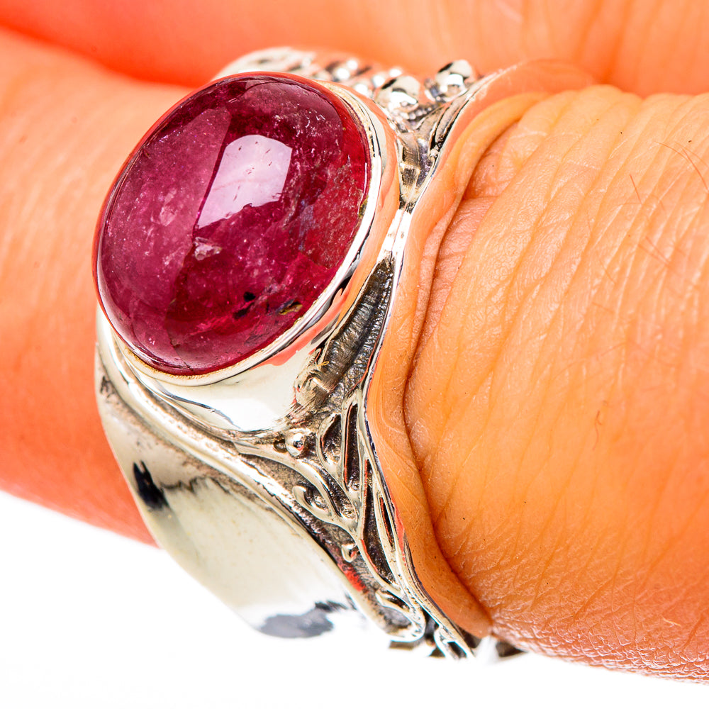Pink Tourmaline Rings handcrafted by Ana Silver Co - RING101207