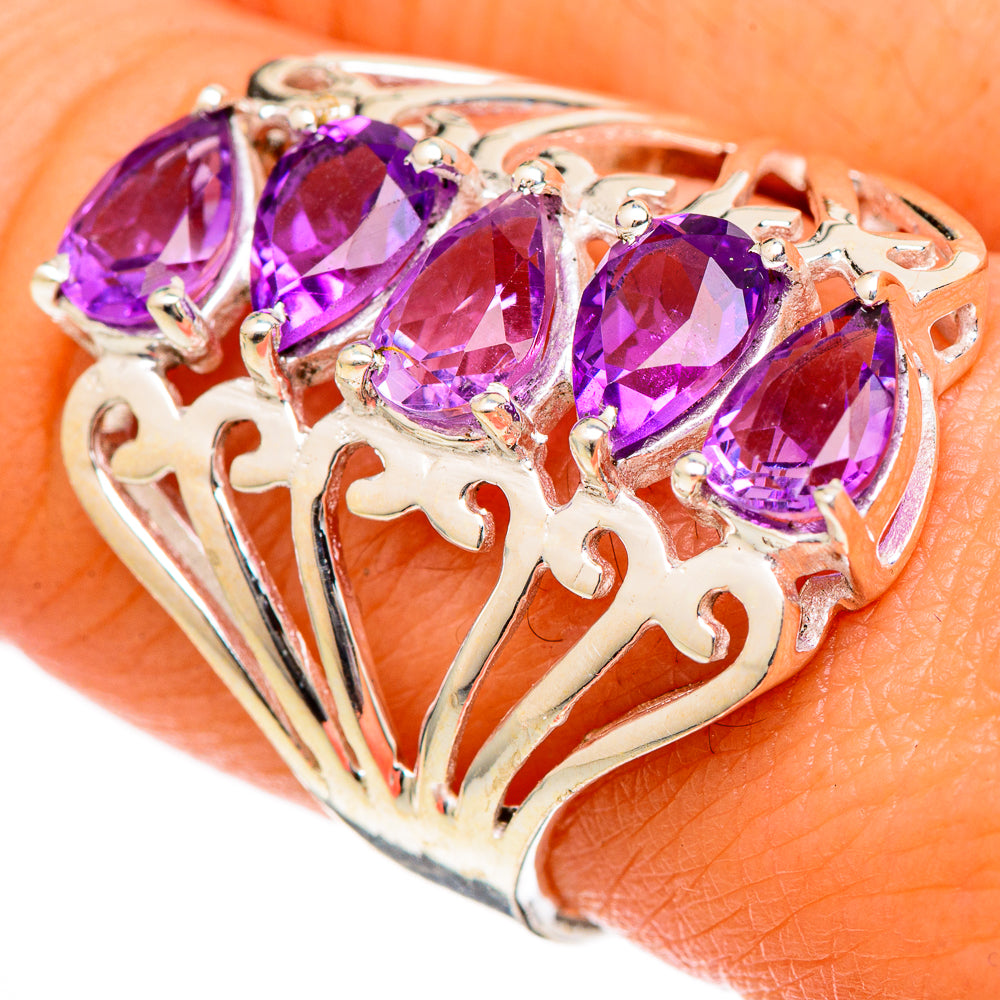 Amethyst Rings handcrafted by Ana Silver Co - RING101211