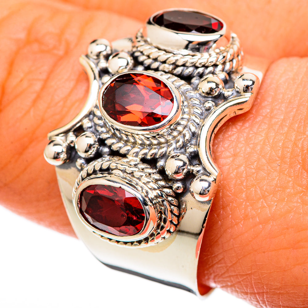 Garnet Rings handcrafted by Ana Silver Co - RING101216