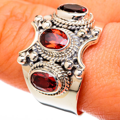 Garnet Rings handcrafted by Ana Silver Co - RING101216