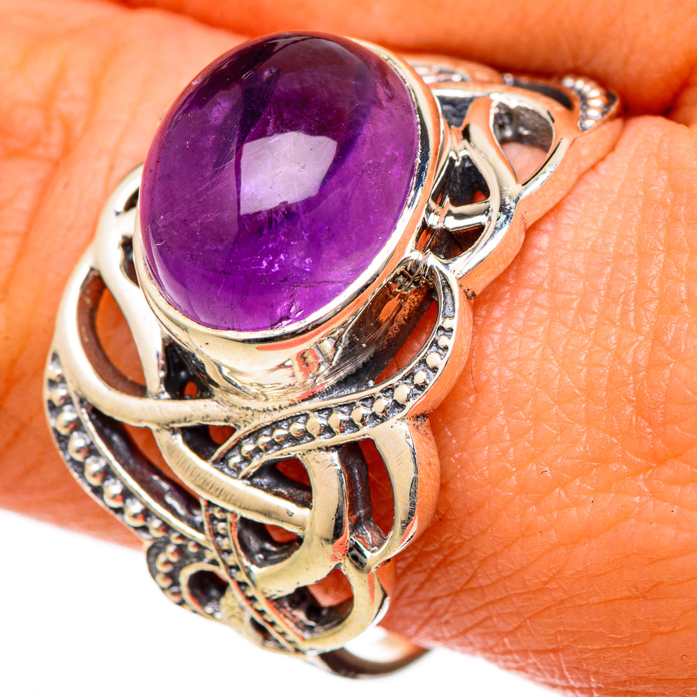 Amethyst Rings handcrafted by Ana Silver Co - RING101219