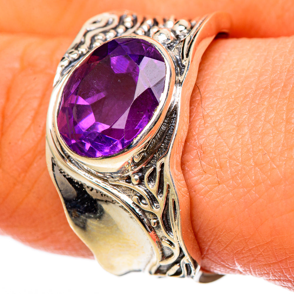 Amethyst Rings handcrafted by Ana Silver Co - RING101220