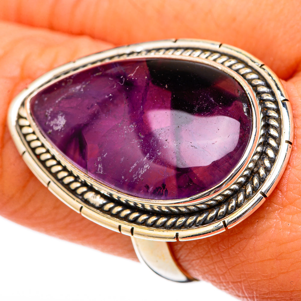 Star Amethyst Rings handcrafted by Ana Silver Co - RING101223