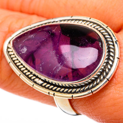 Star Amethyst Rings handcrafted by Ana Silver Co - RING101223