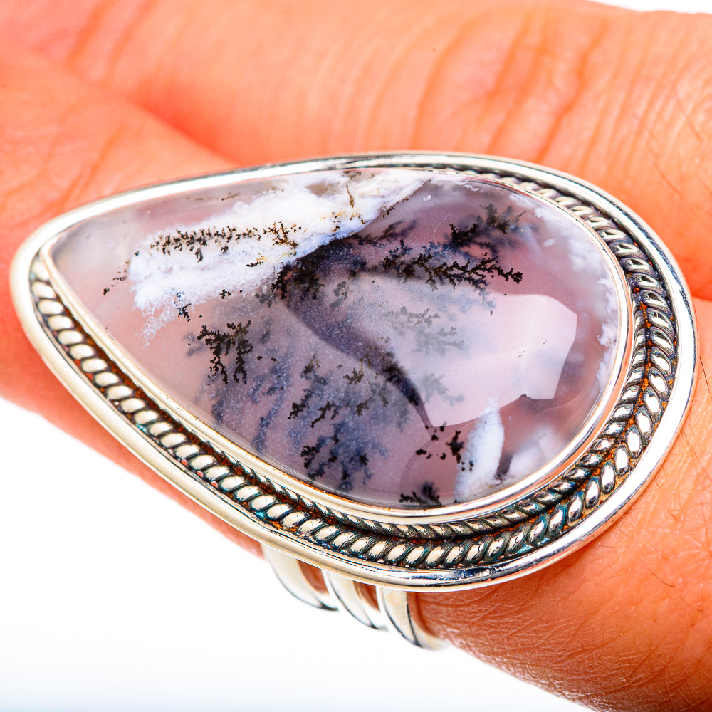 Dendritic Opal Rings handcrafted by Ana Silver Co - RING101227