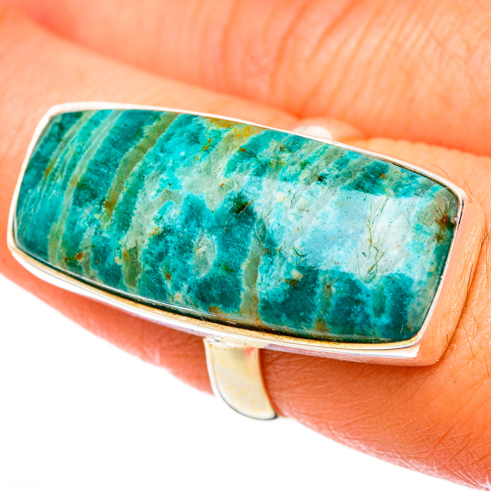 Amazonite Rings handcrafted by Ana Silver Co - RING101238